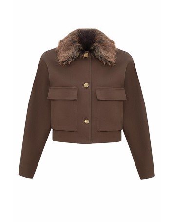 Queen Ceket Kahverengi