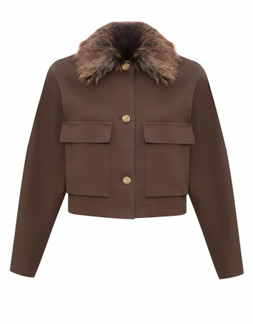 Queen Ceket Kahverengi