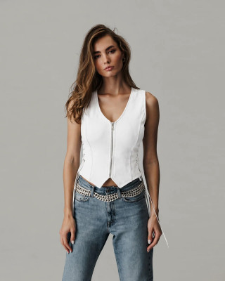 Magdelena Vest White