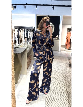 Tiger Desenli Lacivert Takım