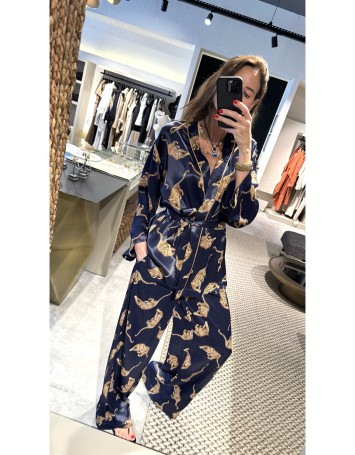 Tiger Desenli Lacivert Takım