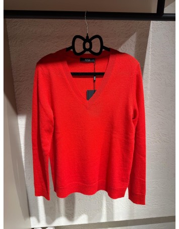 Deepsix Kırmızı Kaşmir Kazak