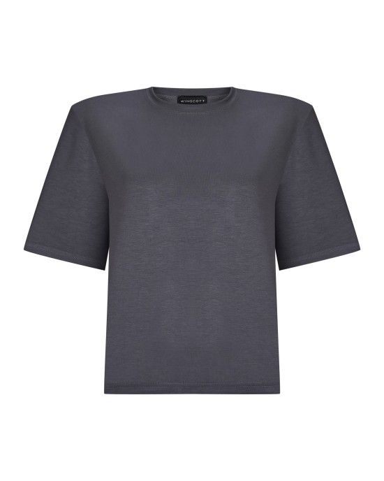 Füme Vatkalı Tshirt Füme Vatkalı Tshirt