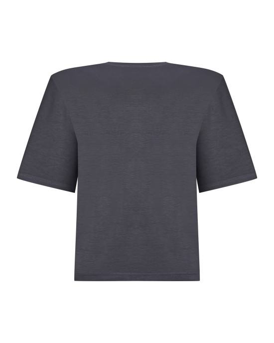 Füme Vatkalı Tshirt Füme Vatkalı Tshirt