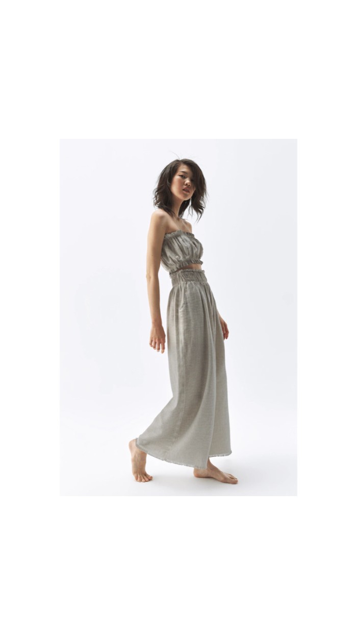 Gri Palazzo Pantolon