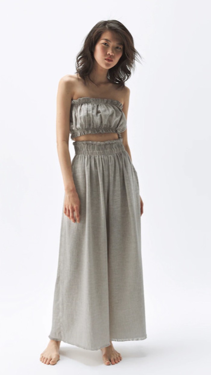 Gri Palazzo Pantolon