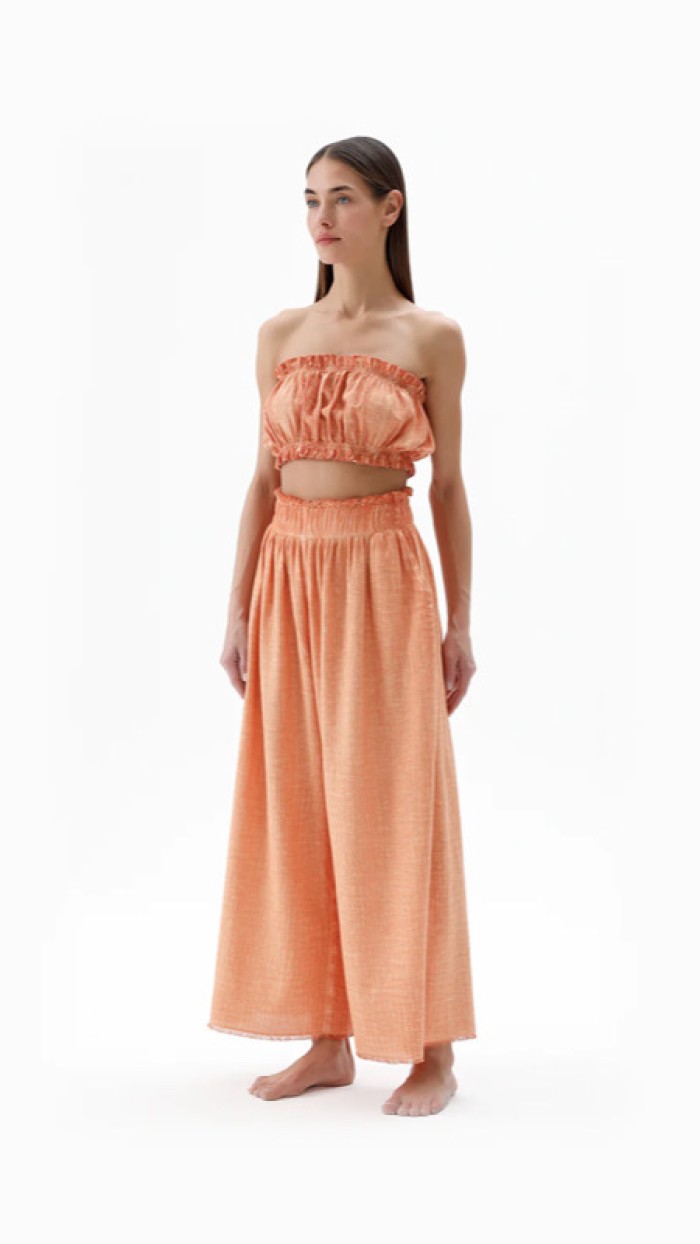 Turuncu Palazzo Pantolon