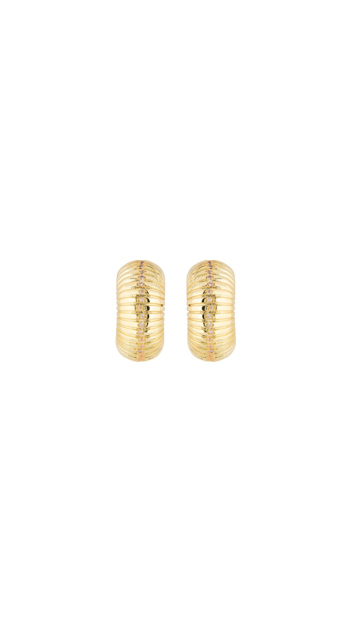 Lyra Glam Gold Earrings