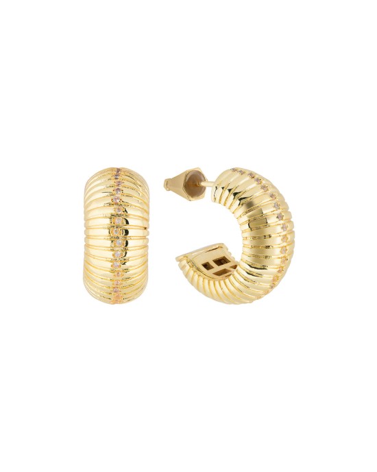 Lyra Glam Gold Earrings