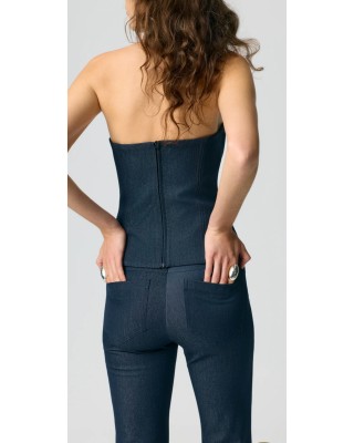 Lora Corset Top Lacivert 