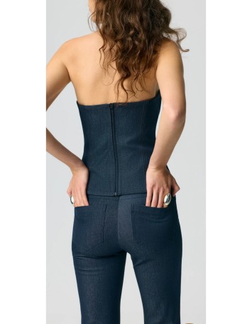 Lora Corset Top Lacivert 