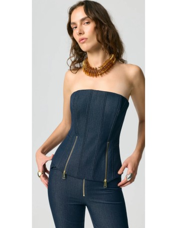Lora Corset Top Lacivert 