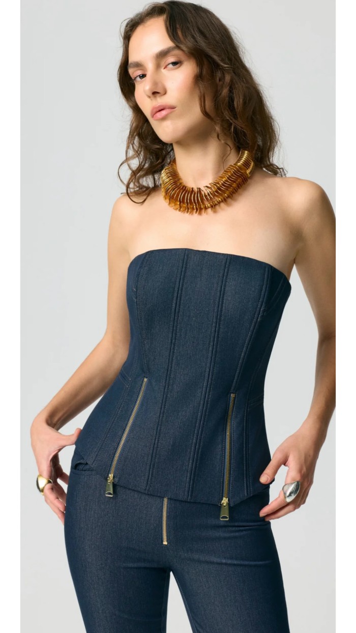 Lora Corset Top Lacivert 