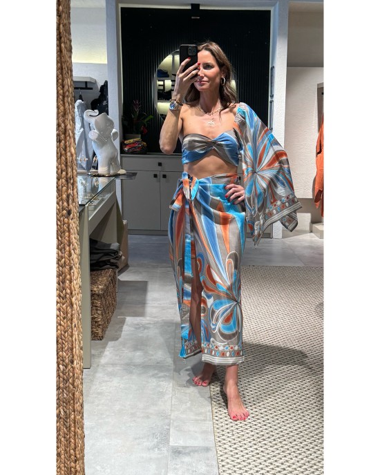Efes Crop Top And Skirt