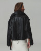 Magia Lace Up Leather Jacket