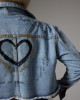 Love Denim Ceket – Mavi