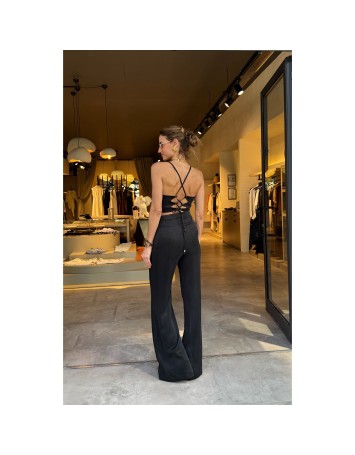 Lovesol Black Tulip Crop Top