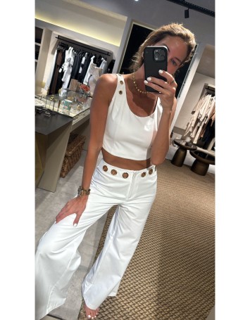 Veal Eye White Pantolon