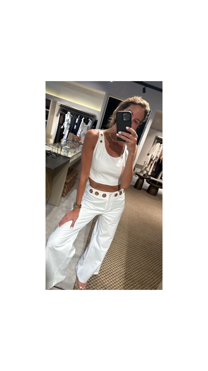 Veal Eye White Pantolon