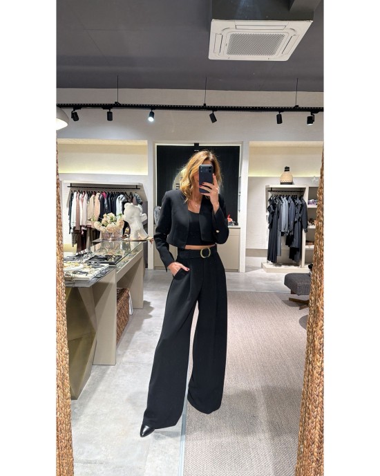 Iron Weg Black Pantolon