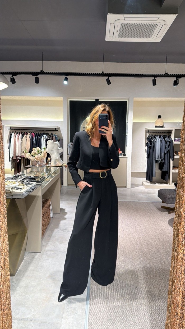 Iron Weg Black Pantolon