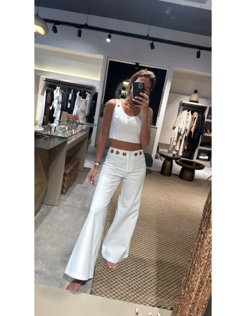 Veal Eye White Pantolon