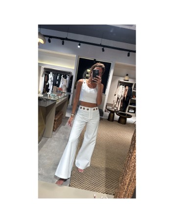 Veal Eye White Pantolon