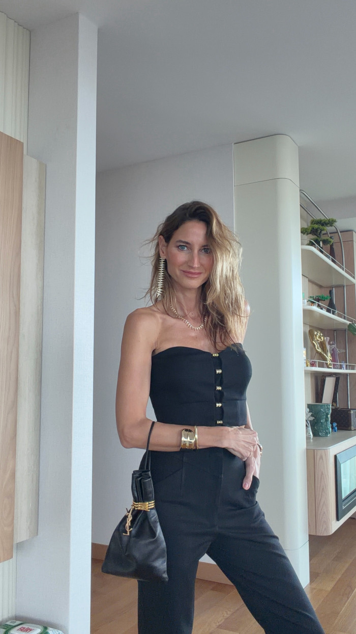 Elia Black Crop Top