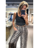 Leopar Cupro Pantolon Leopar Cupro Pantolon