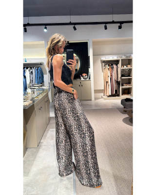 Leopar Cupro Pantolon