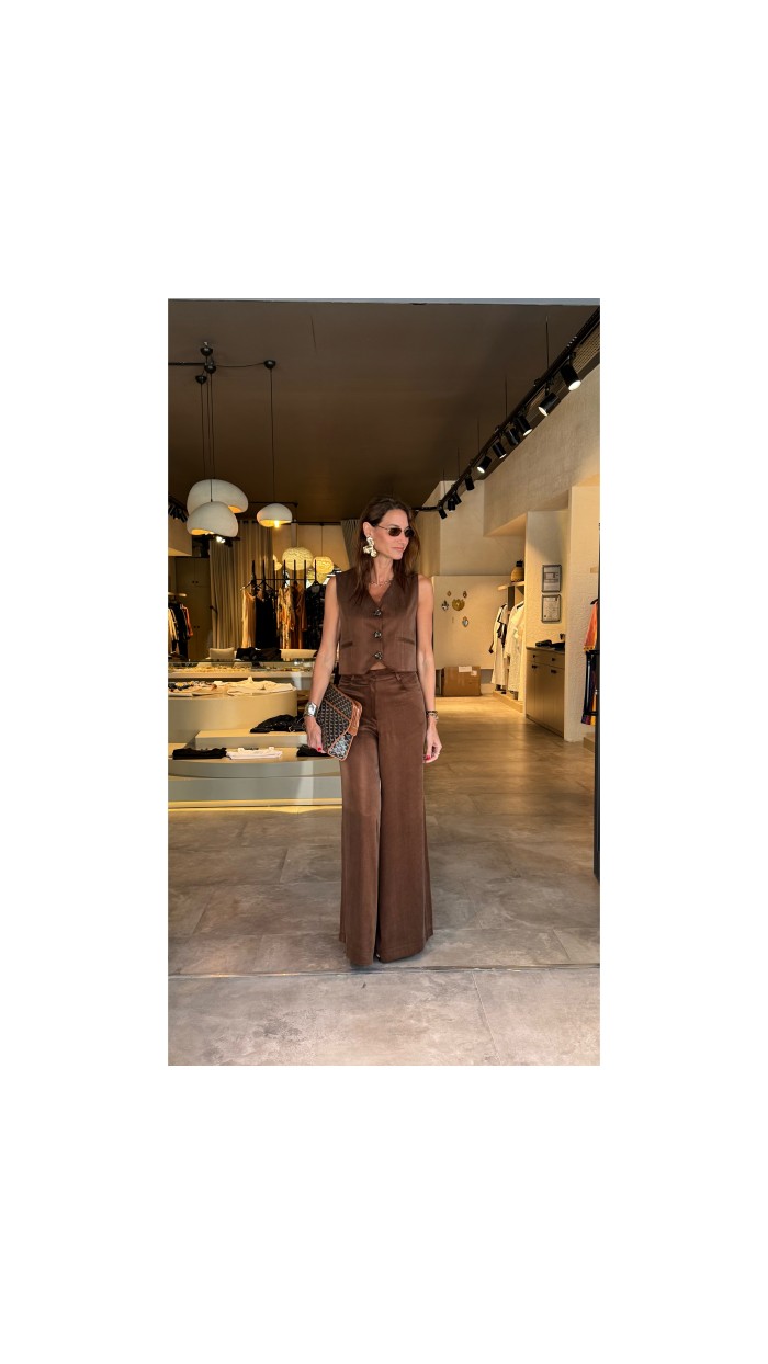 Lovesol Cupro Pantolon