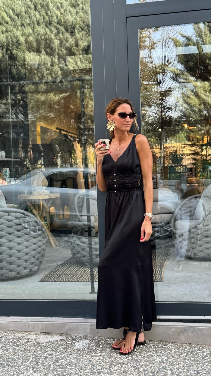 Lovesol Mayol Siyah Elbise