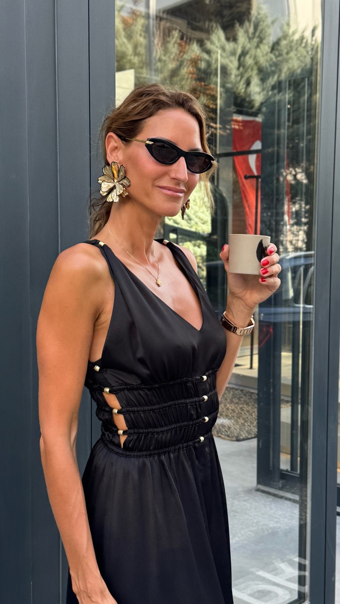 Lovesol Mayol Siyah Elbise