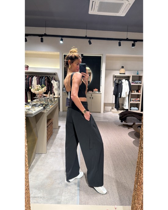 Lovesol Siyah Şalvar Pantolon