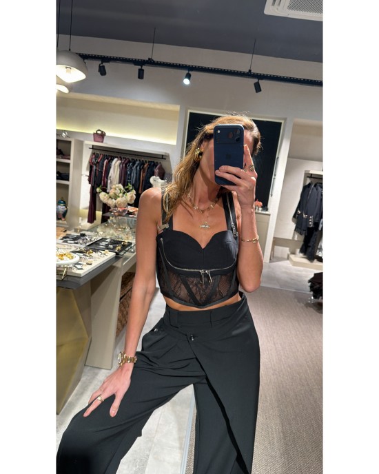 Lovesol Siyah Şalvar Pantolon