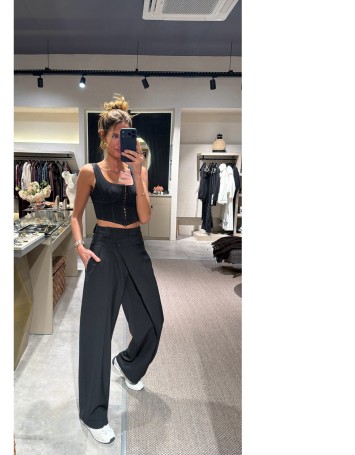 Lovesol Siyah Şalvar Pantolon