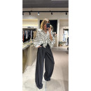 Lovesol Beyaz Puantiyeli Bluz