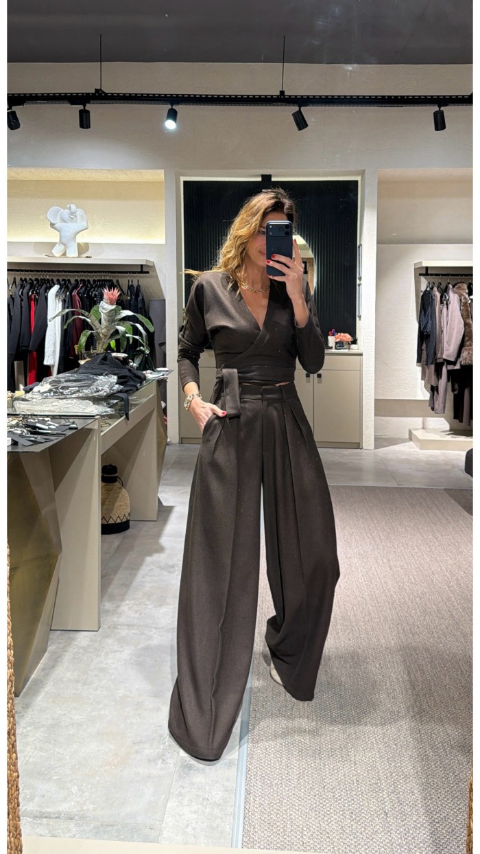 Lovesol Kahve Kaşe Kruvaze Üst 