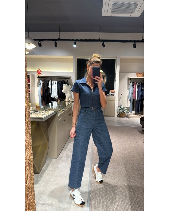 Lovesol Jean Zipper Bluz Lovesol Jean Zipper Bluz