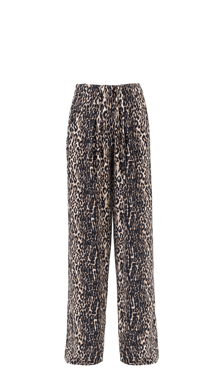 Lovesol Leopar Cupro Pantolon