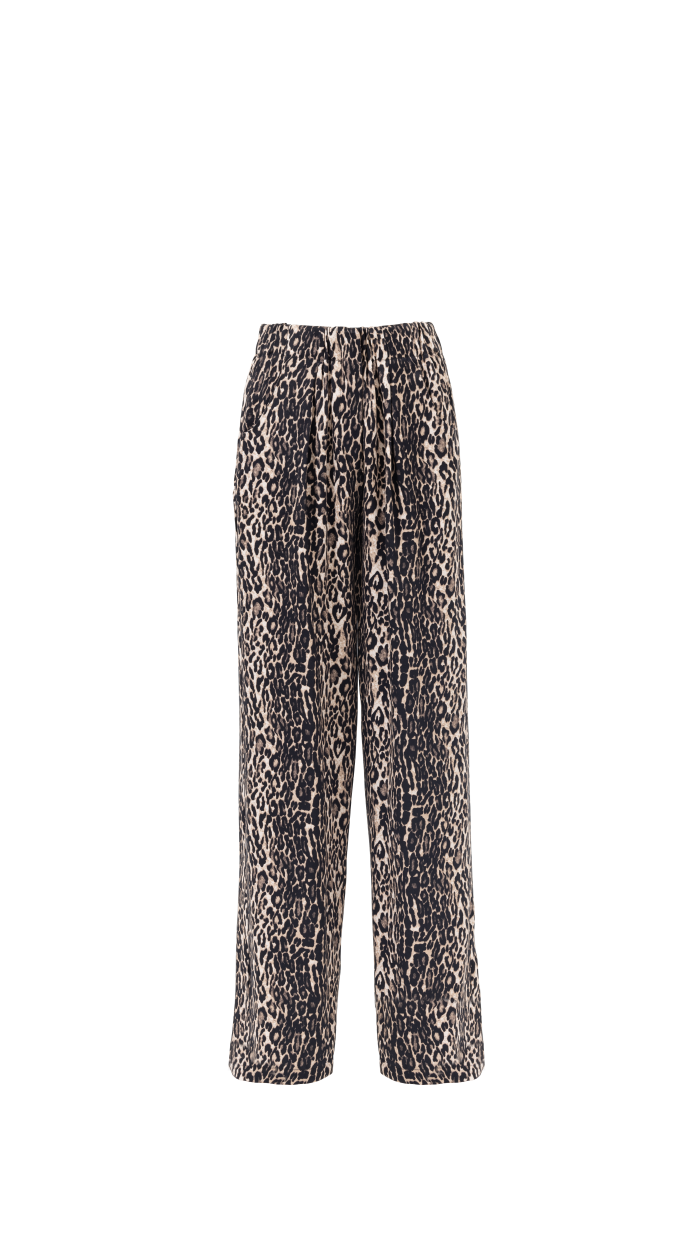 Lovesol Leopar Cupro Pantolon