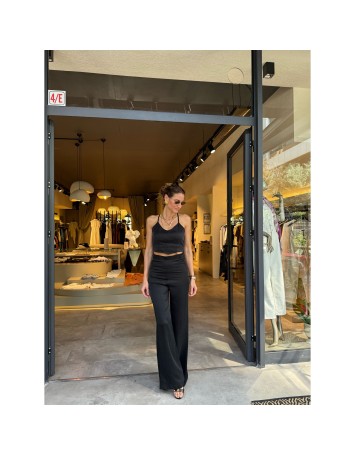 Lovesol Black Tulip Crop Top