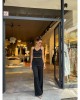 BLACK TULİP CROP TOP