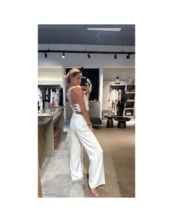 Tulip Ecru Cupro Pantolon 