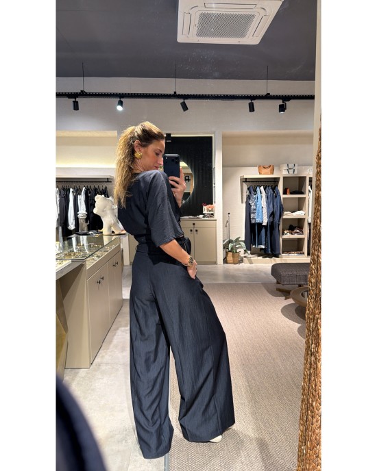 Lovesol Navy Pileli Pantolon