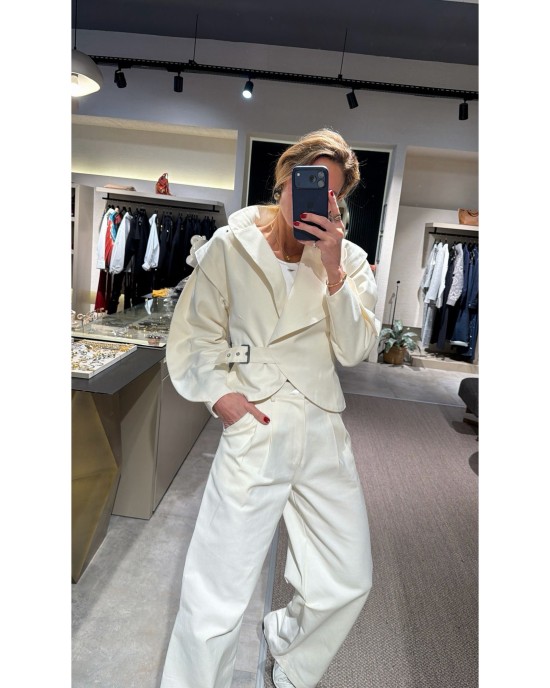 Mirel Denim Jacket Beyaz