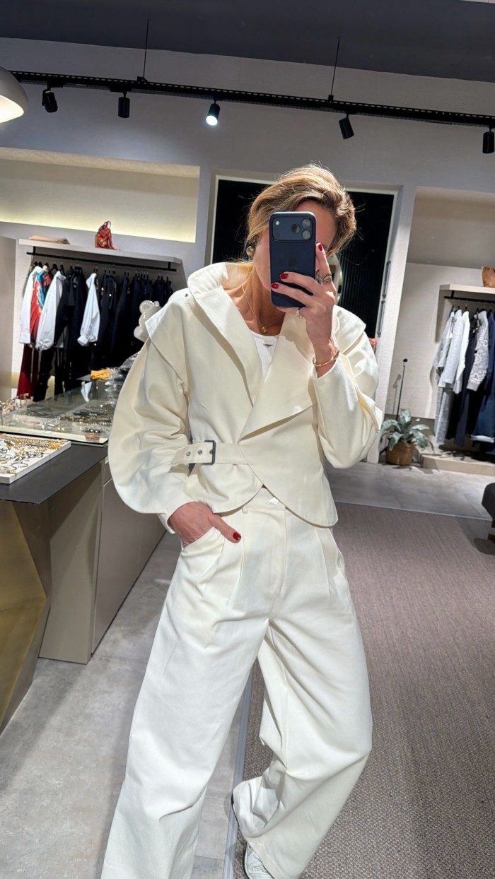 Mirel Denim Jacket Beyaz