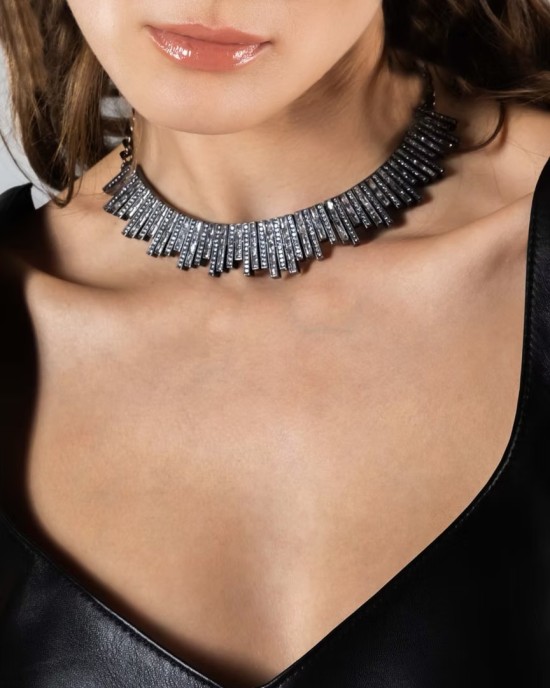 Talis Silver Cuff Necklace Talis Silver Cuff Necklace