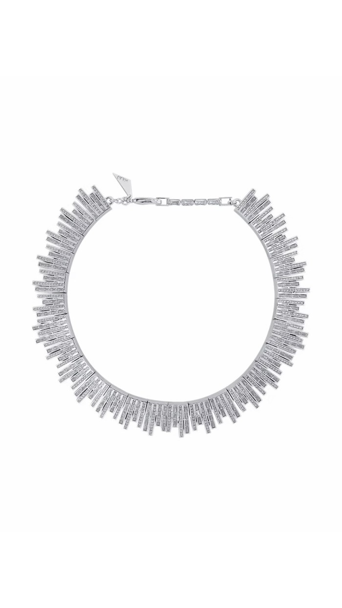 Talis Silver Cuff Necklace