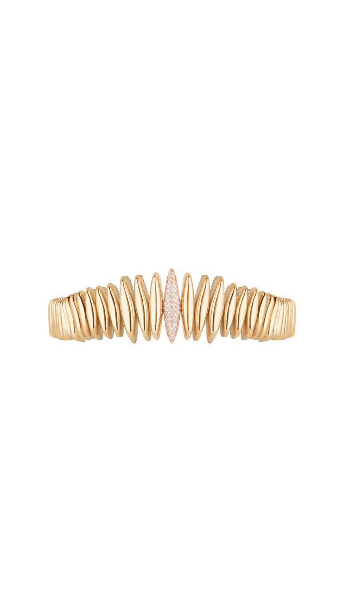 Sahra Gold Cuff Necklace